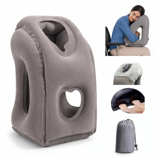 Inflatable Travel Pillow for Upright Sleep